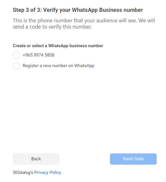 verify your whatsapp business number