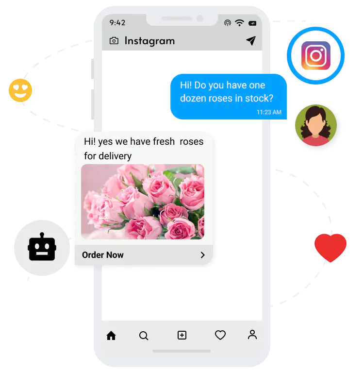 Instagram chatbots User Initiated Conversation